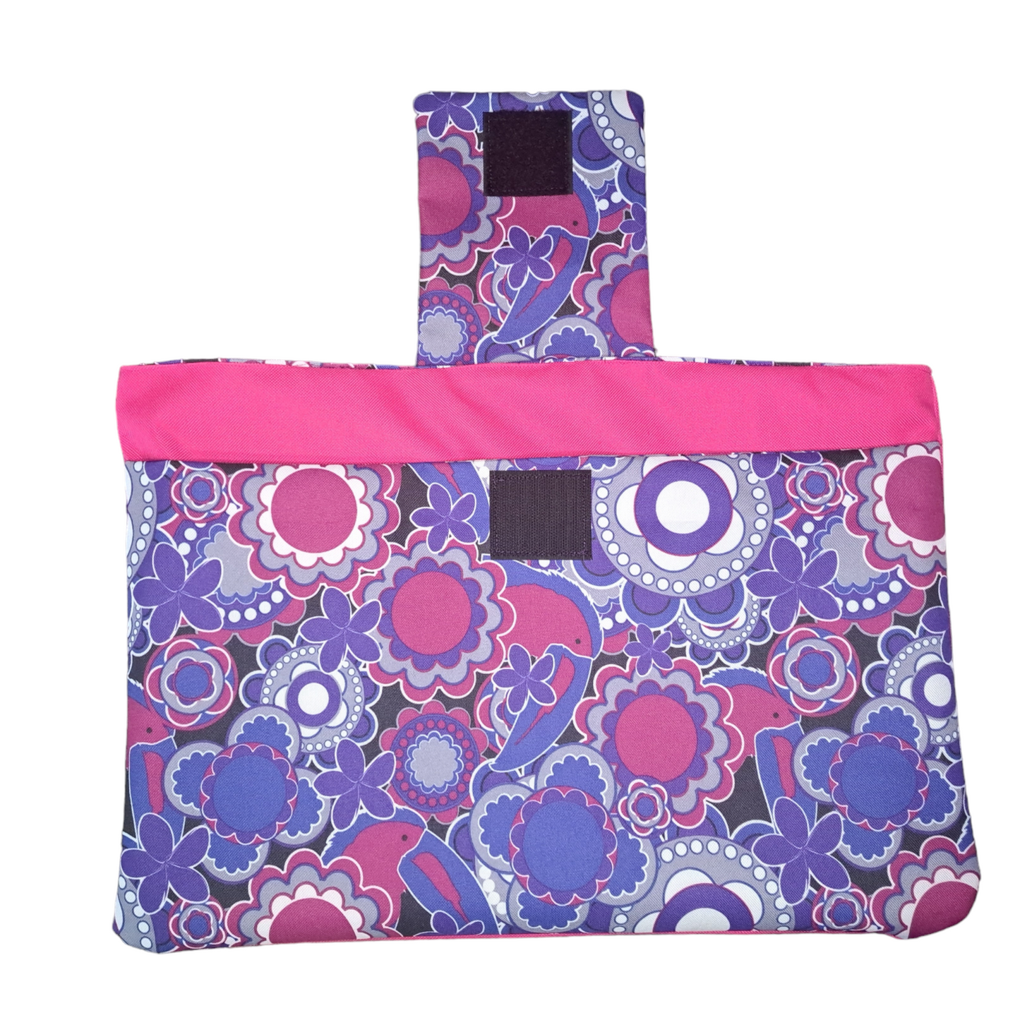Laptop Sleeve - Pink & Purple (Water-resistant) - silver makeup bag, dog bandana, handmade pot holders, Scrunchies, pink makeup bag, Sachet, green cosmetic bag, make up bag green - Frances Farm & Craft, LLC
