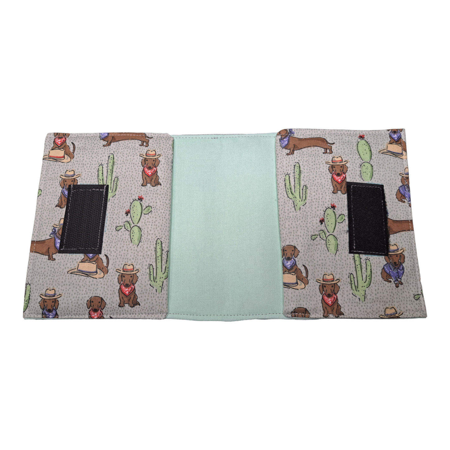 Tampon Pouch - Cowboy Dachshund - silver makeup bag, dog bandana, handmade pot holders, Scrunchies, pink makeup bag, Sachet, green cosmetic bag, make up bag green - Frances Farm & Craft, LLC