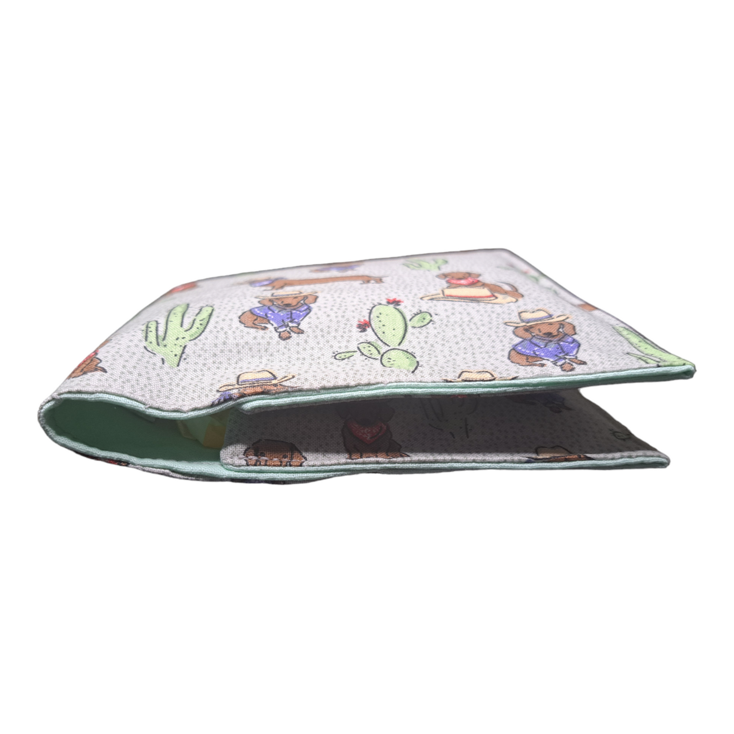 Tampon Pouch - Cowboy Dachshund - silver makeup bag, dog bandana, handmade pot holders, Scrunchies, pink makeup bag, Sachet, green cosmetic bag, make up bag green - Frances Farm & Craft, LLC