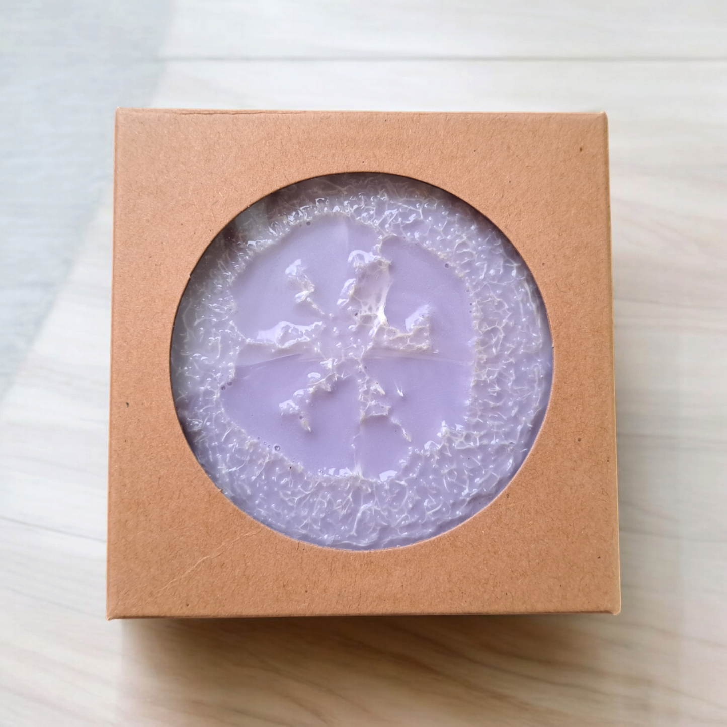 2 Goat Milk Loofah Soaps - Lavender - silver makeup bag, dog bandana, handmade pot holders, Scrunchies, pink makeup bag, Sachet, green cosmetic bag, make up bag green - Frances Farm & Craft, LLC