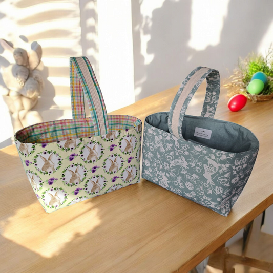 Easter Gift - Baskets (Different Styles & Extra Large) - silver makeup bag, dog bandana, handmade pot holders, Scrunchies, pink makeup bag, Sachet, green cosmetic bag, make up bag green - Frances Farm & Craft, LLC