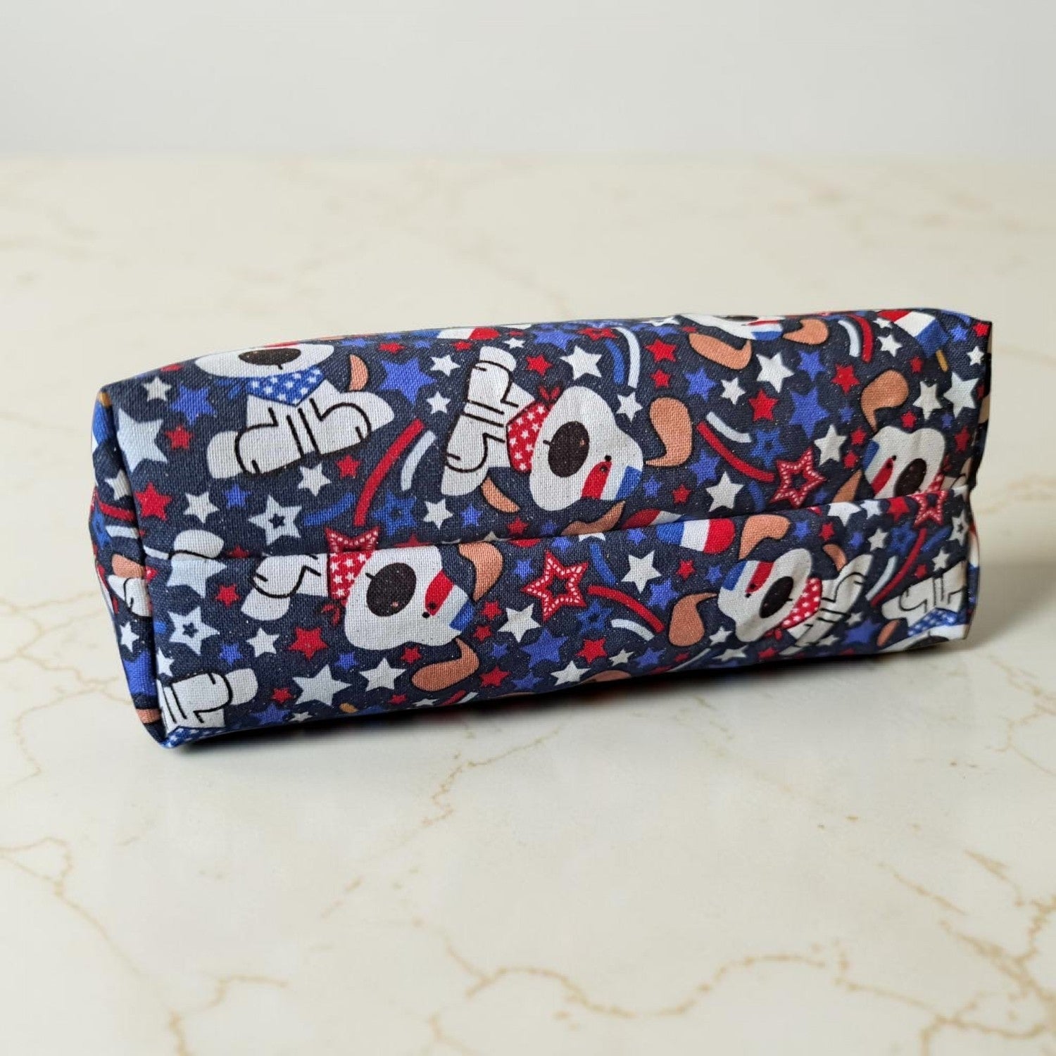 Star Spangled Puppy - Makeup Bag/ Cosmetic Bag (Different Sizes)