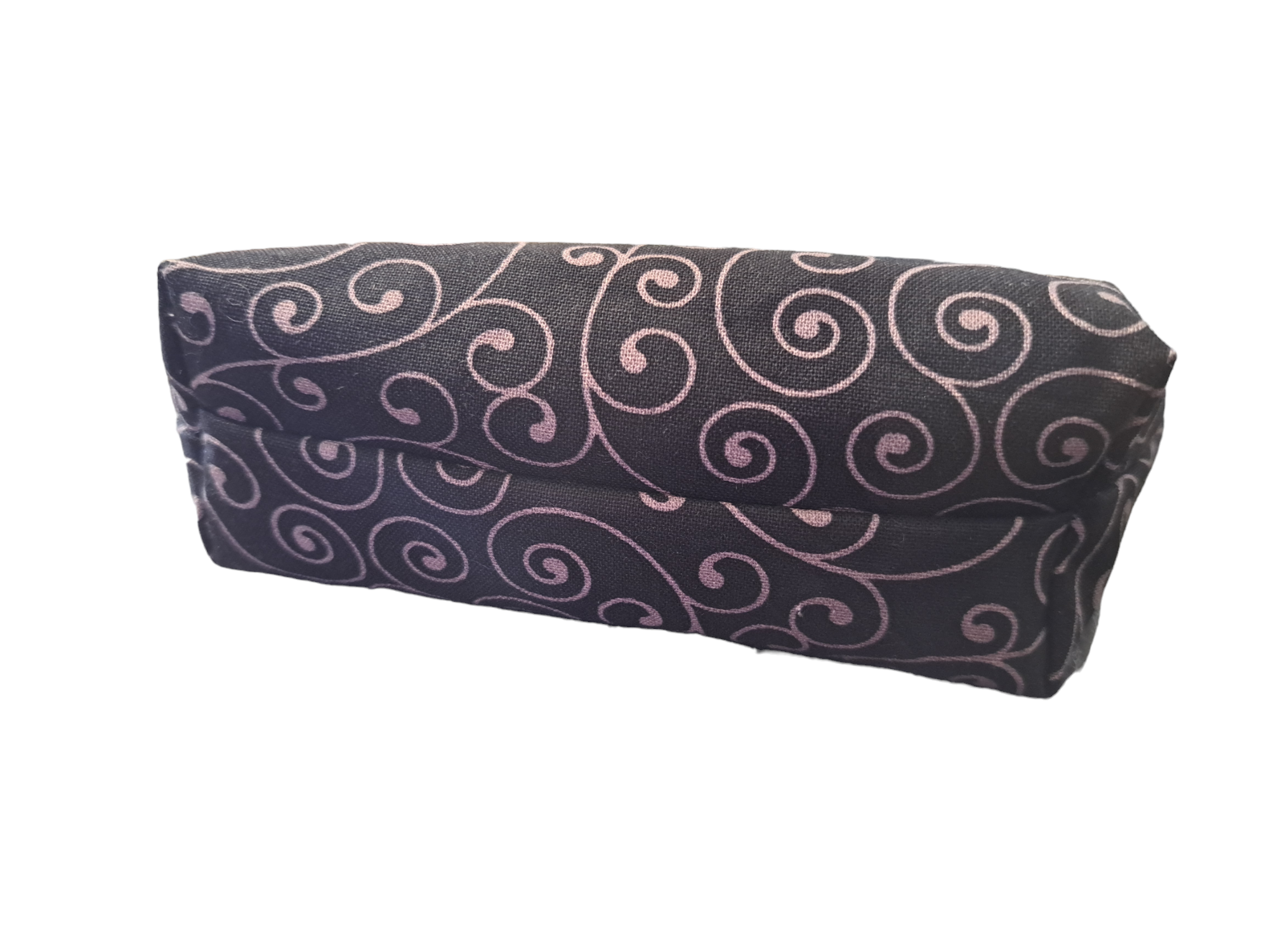 Black with Silver Swirls - Makeup Bag/ Cosmetic Pouch (Different Sizes)