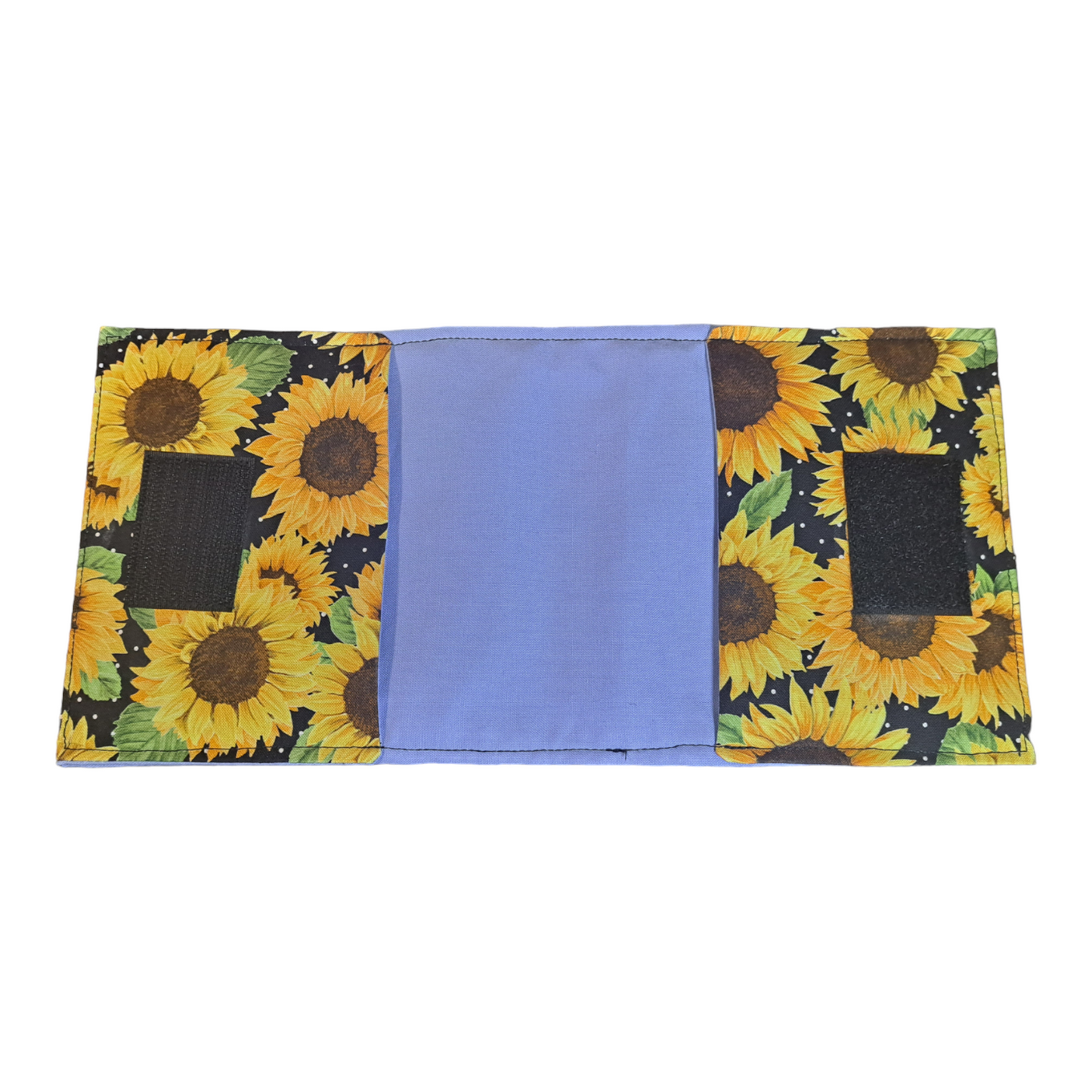 Tampon Pouch - Sunflowers - silver makeup bag, dog bandana, handmade pot holders, Scrunchies, pink makeup bag, Sachet, green cosmetic bag, make up bag green - Frances Farm & Craft, LLC