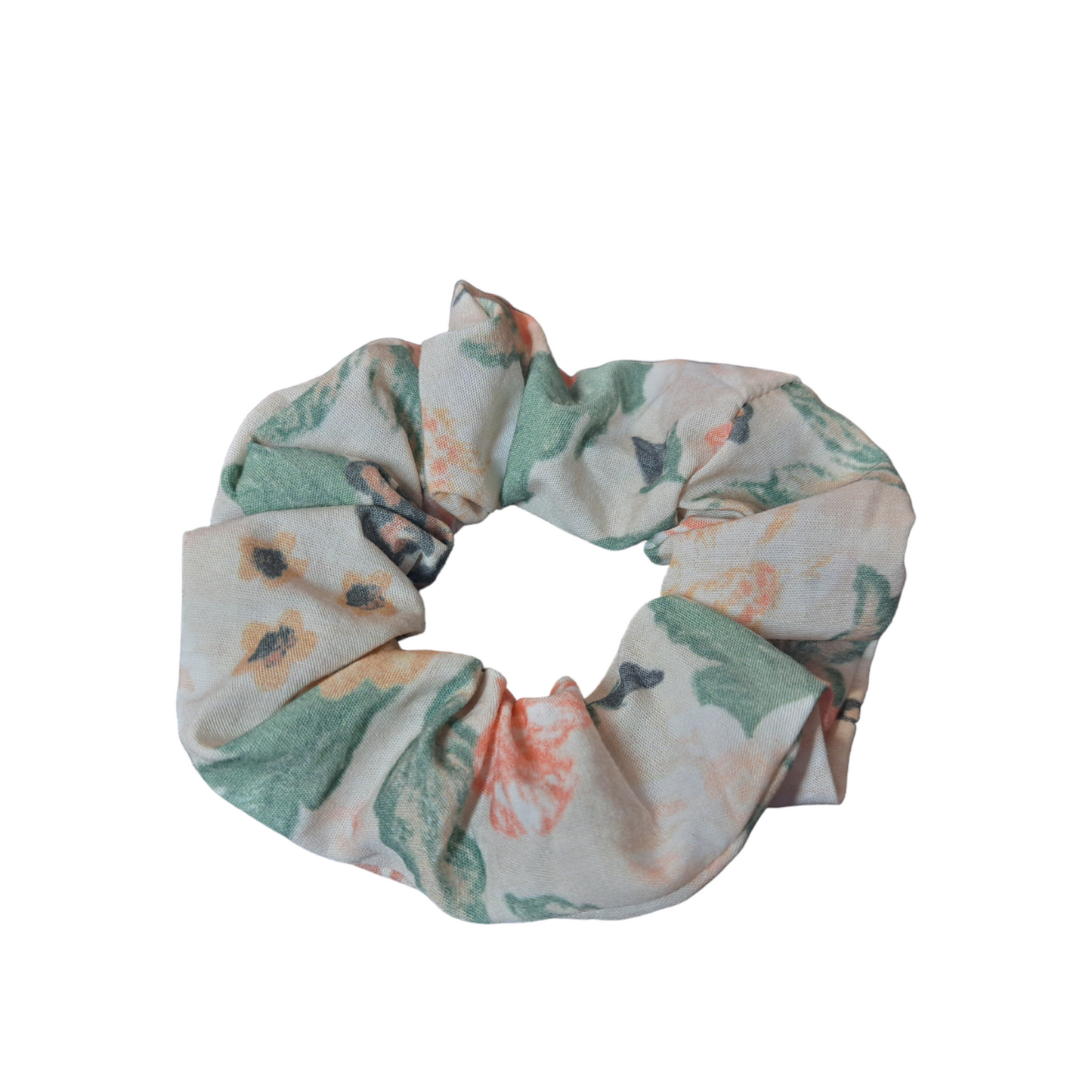 Scrunchies - Blush Flowers (Different Sizes) - silver makeup bag, dog bandana, handmade pot holders, Scrunchies, pink makeup bag, Sachet, green cosmetic bag, make up bag green - Frances Farm & Craft, LLC
