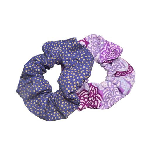 Purple & Blue - Scrunchies (Medium)