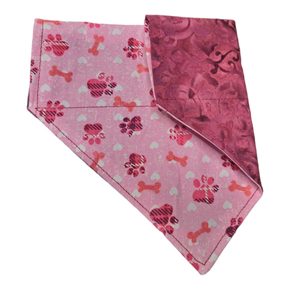 Batik Paws - Dog Bandanas (Different Sizes) - silver makeup bag, dog bandana, handmade pot holders, Scrunchies, pink makeup bag, Sachet, green cosmetic bag, make up bag green - Frances Farm & Craft, LLC