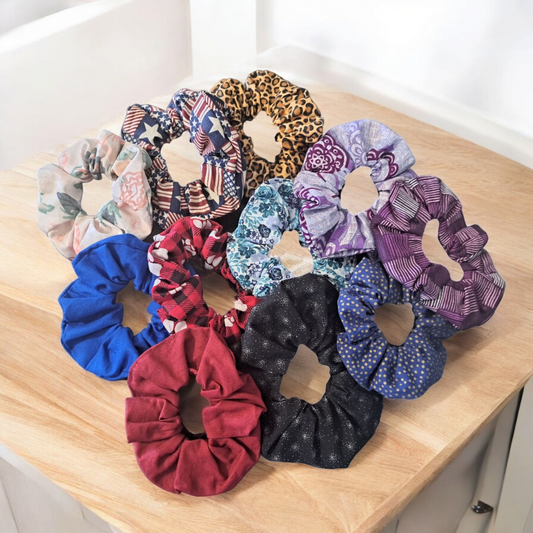 Medium Scrunchies - (Set of 2,3, or 4)