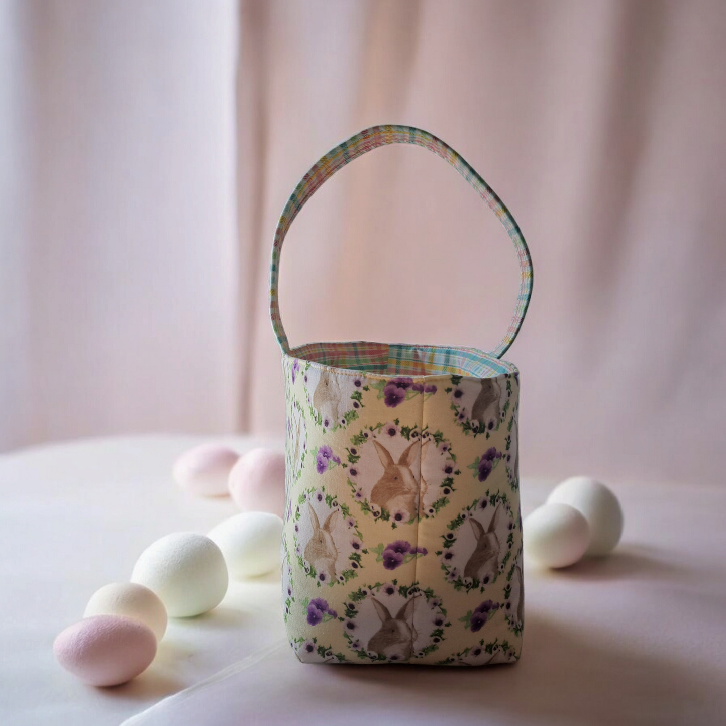 Easter Baskets - silver makeup bag, dog bandana, handmade pot holders, Scrunchies, pink makeup bag, Sachet, green cosmetic bag, make up bag green - Frances Farm & Craft, LLC