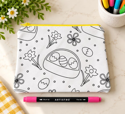 Color-Your-Own Easter Zipper Pouch