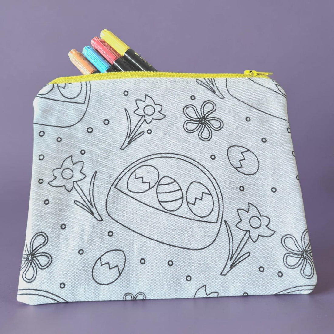 Color-Your-Own Easter Zipper Pouch