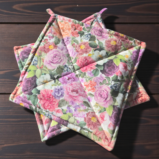 Rose Garden - Pot Holders (Set of 2)