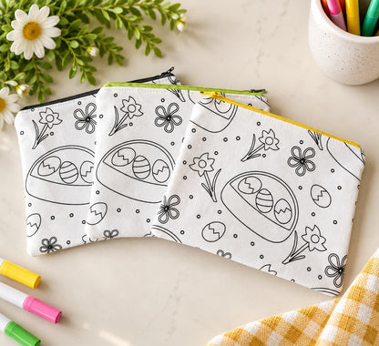 Color-Your-Own Easter Zipper Pouch