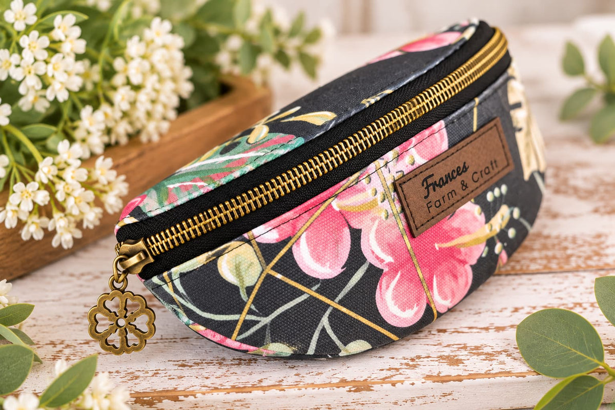 Handmade Eyeglass &amp; Sunglasses Case – Structured Canvas Zipper Case