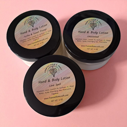 2 Hand & Body Lotions Bundle - Different Scent Options