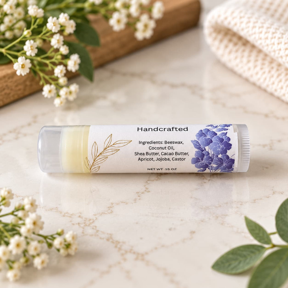 Nourishing Lip Balms/ Chapsticks + Keychain