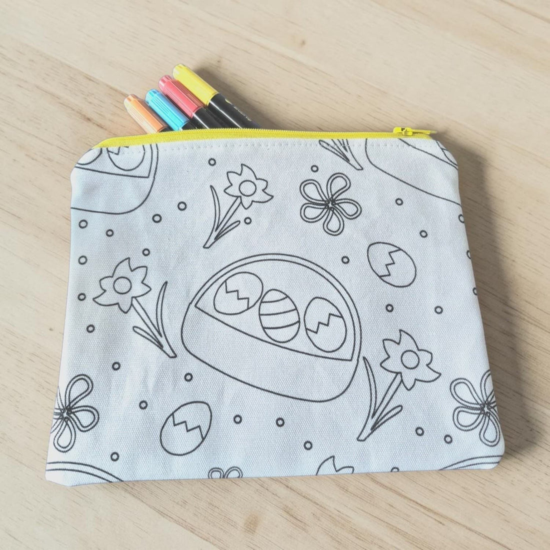 Color-Your-Own Easter Zipper Pouch