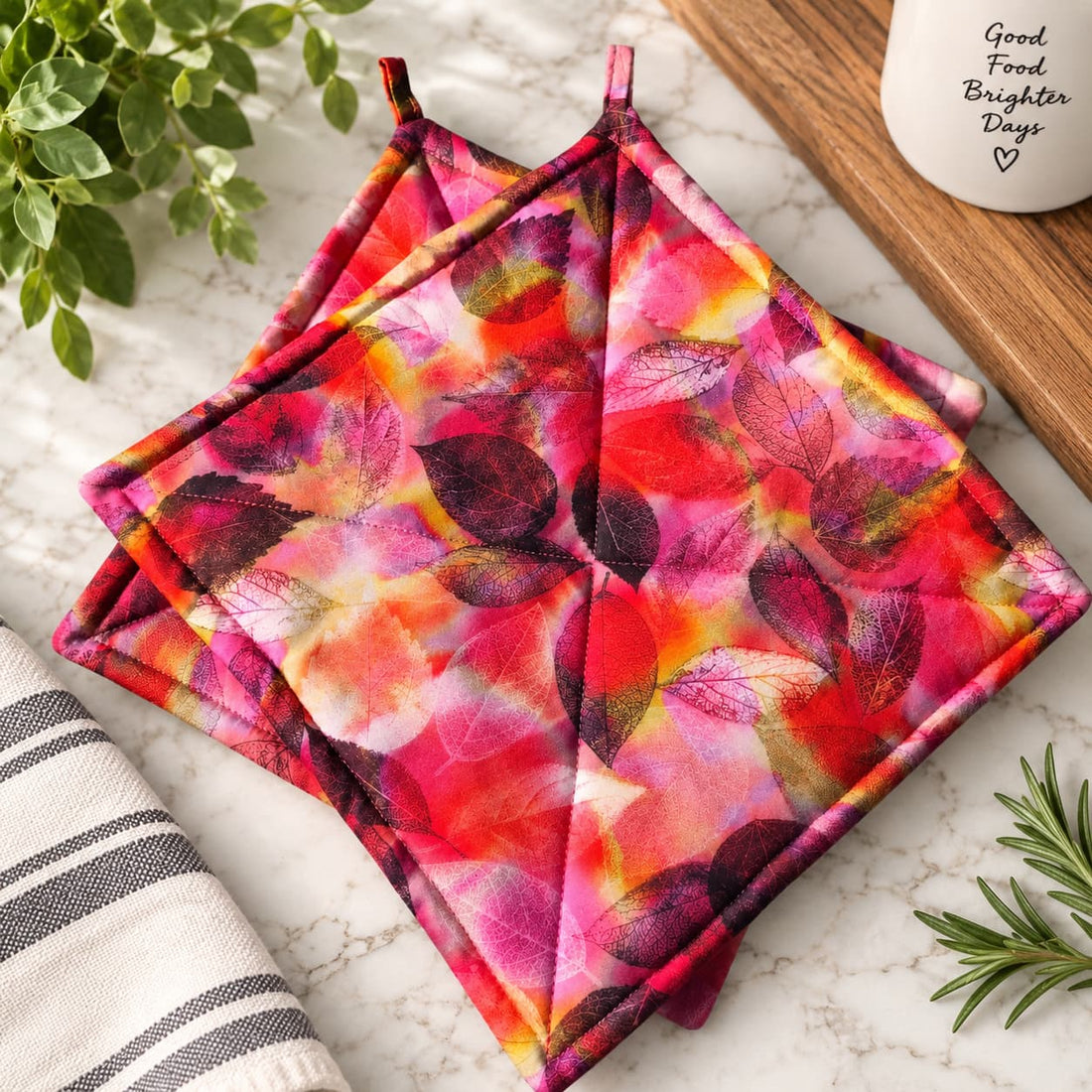 Fall Leaves - Pot Holders (Set of 2)