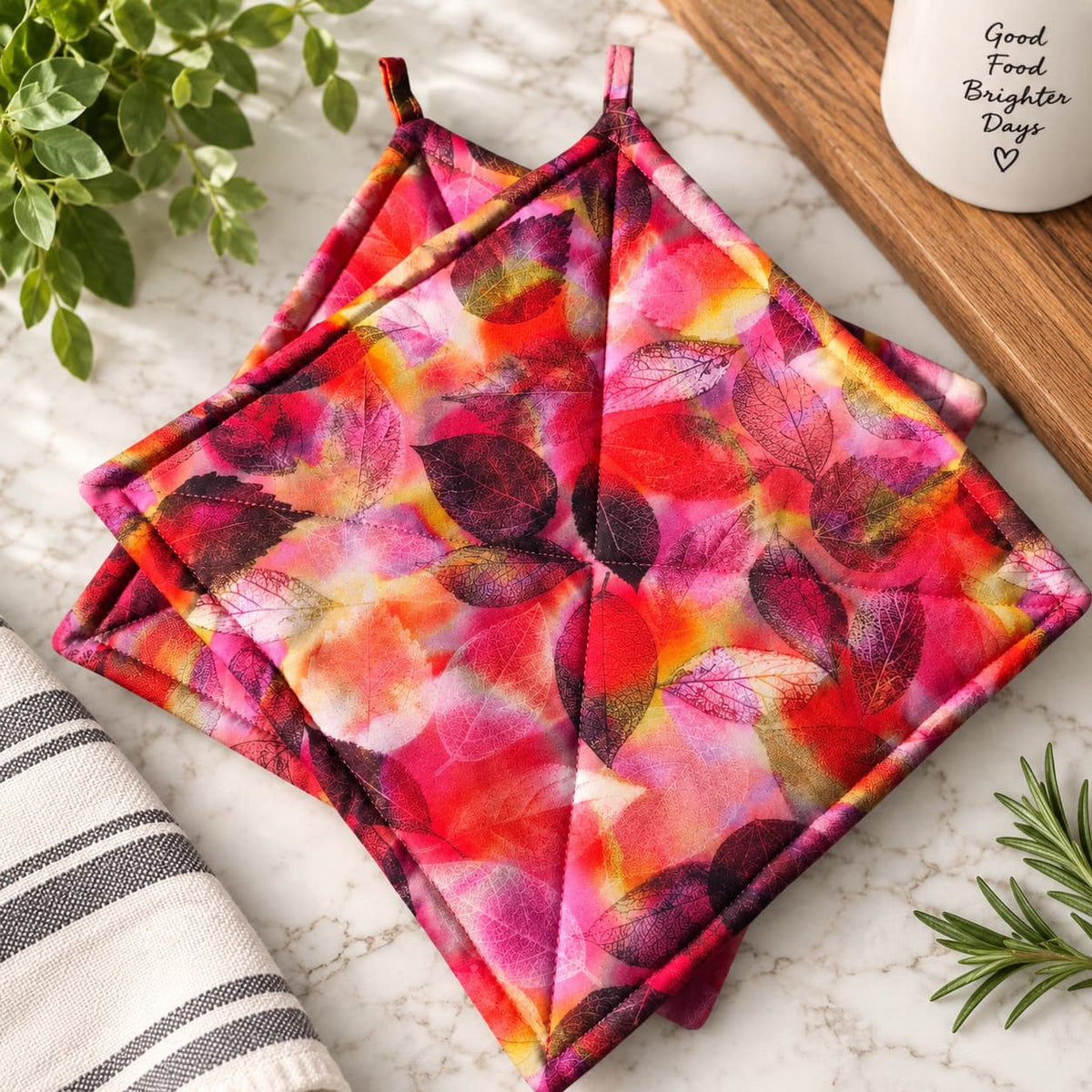 Fall Leaves - Pot Holders (Set of 2)