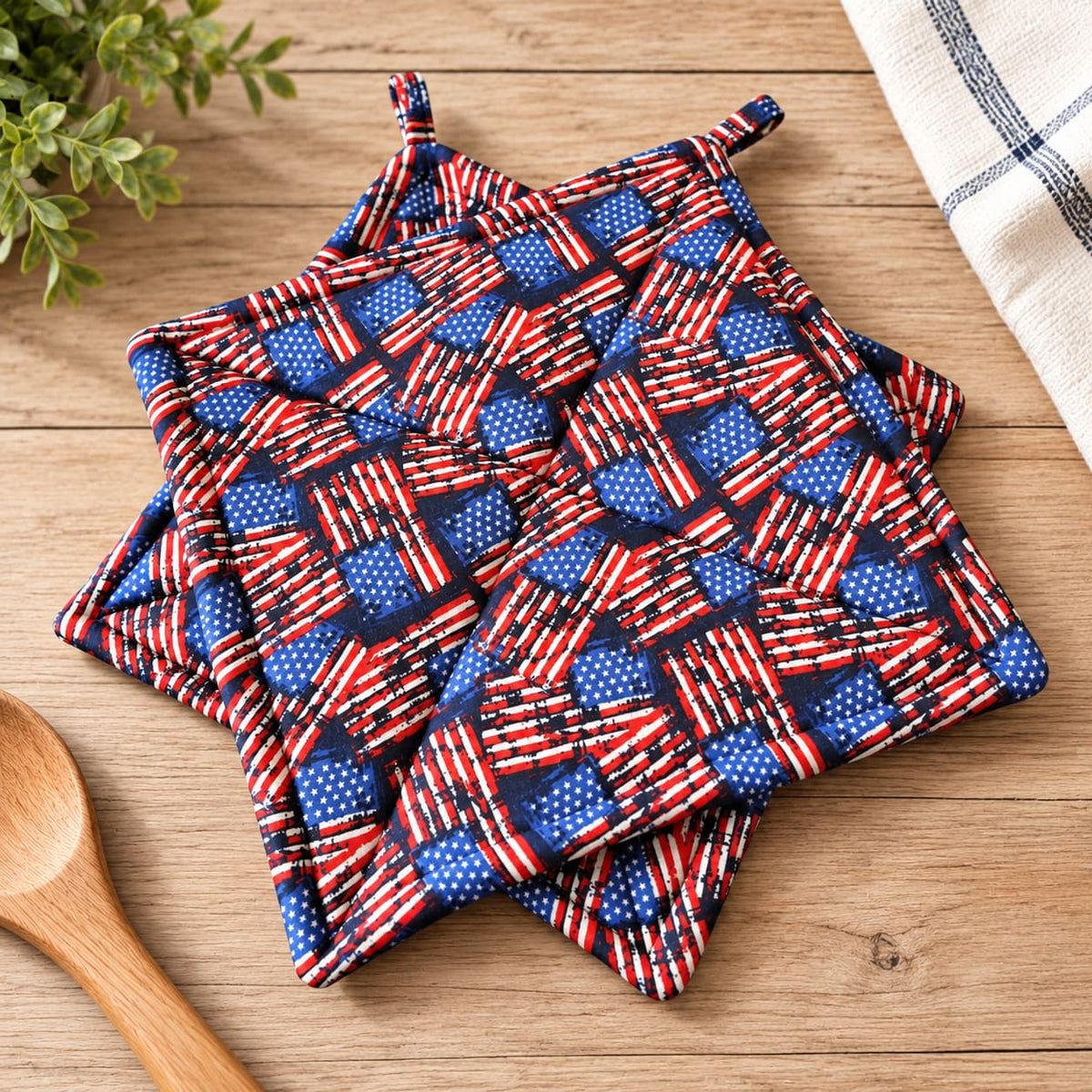 Patriotic - Pot Holders (Set of 2)