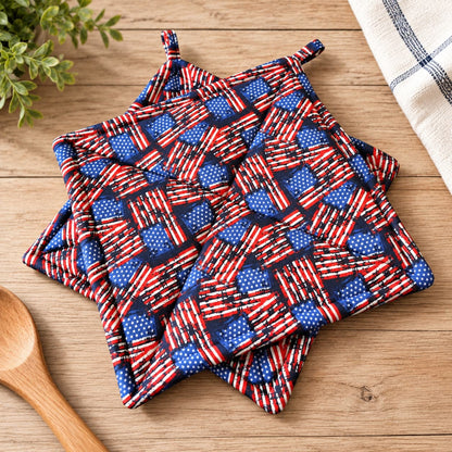 Patriotic - Pot Holders (Set of 2)