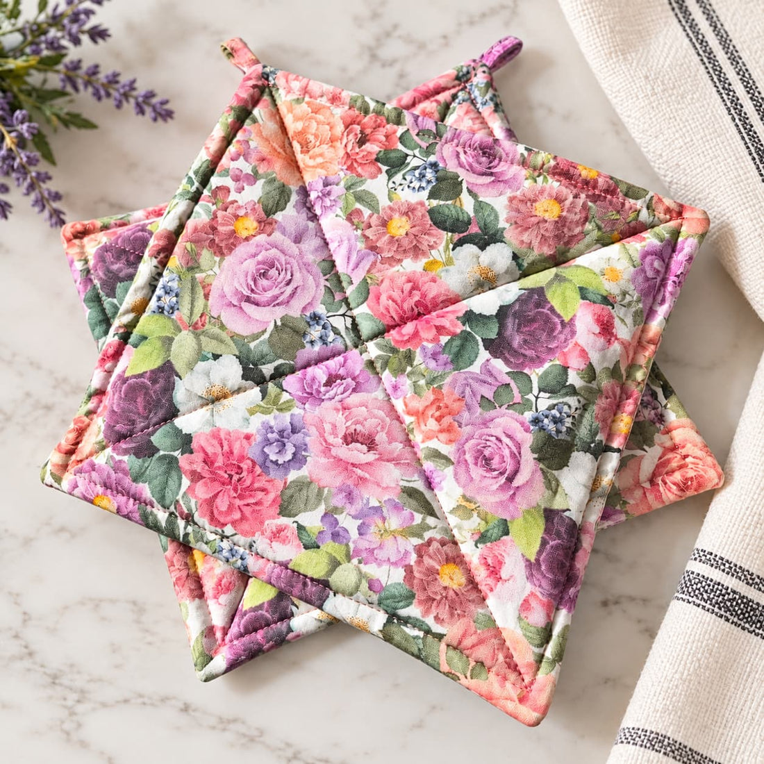 Rose Garden - Pot Holders (Set of 2)