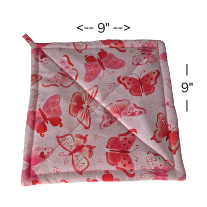 Valentine's Butterflies - Pot Holders (Set of 2)