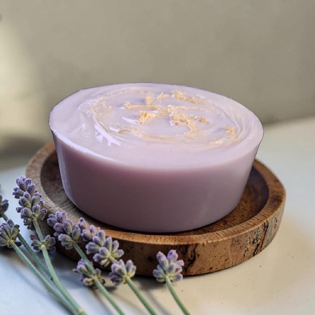 2 Goat Milk Loofah Soaps - Lavender